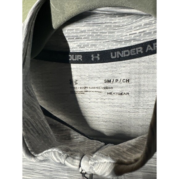 Under Armour Men's Shirt Seamless 1/4 Zip Pullover Performance Gray Size Small - Picture 3 of 4
